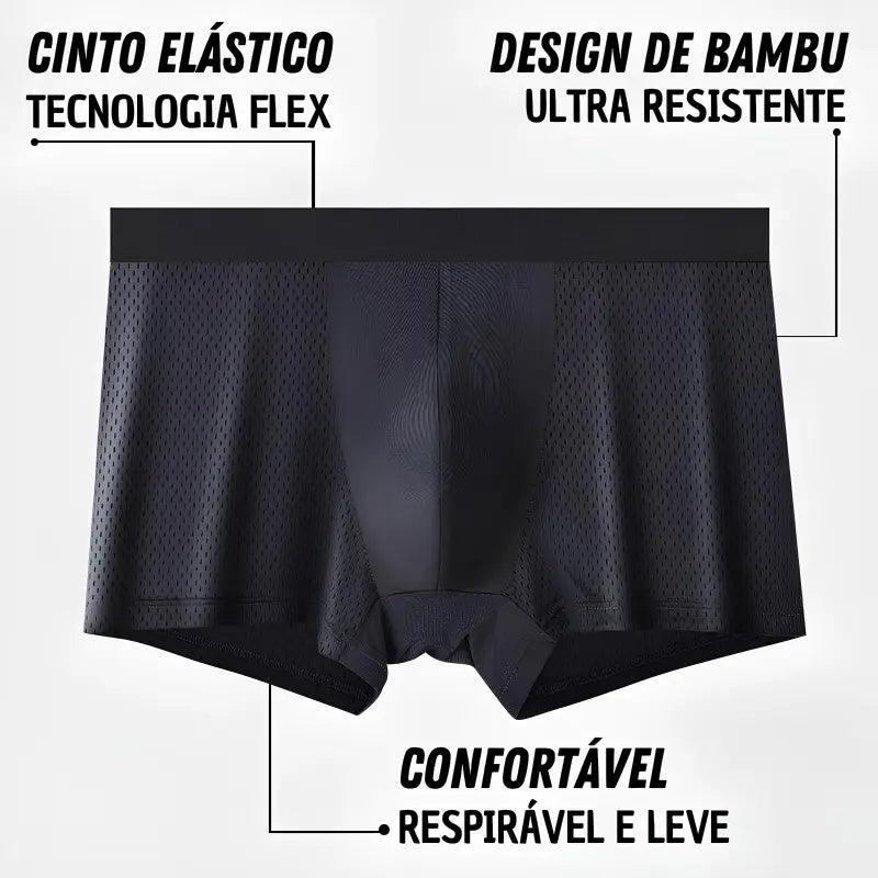 Desconto Exclusivo - Kit com 4 Cuecas confortáveis de Fibra de Bambu Sky Hero - Frete Grátis 🎁