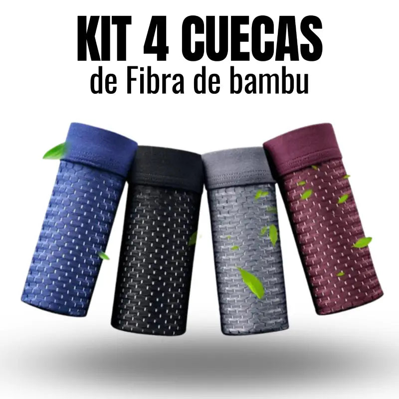 Desconto Exclusivo - Kit com 4 Cuecas confortáveis de Fibra de Bambu Sky Hero - Frete Grátis 🎁